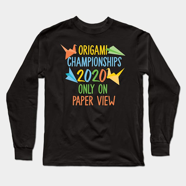 Origami World Cup Long Sleeve T-Shirt by plaicetees